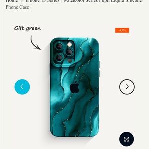 Gilt Green iPhone 12 Pro case